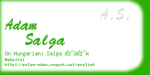 adam salga business card